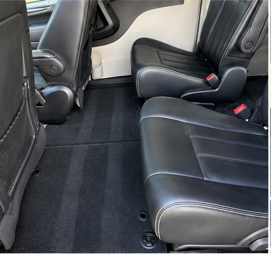 After: Interior Transformation — Rear Seating